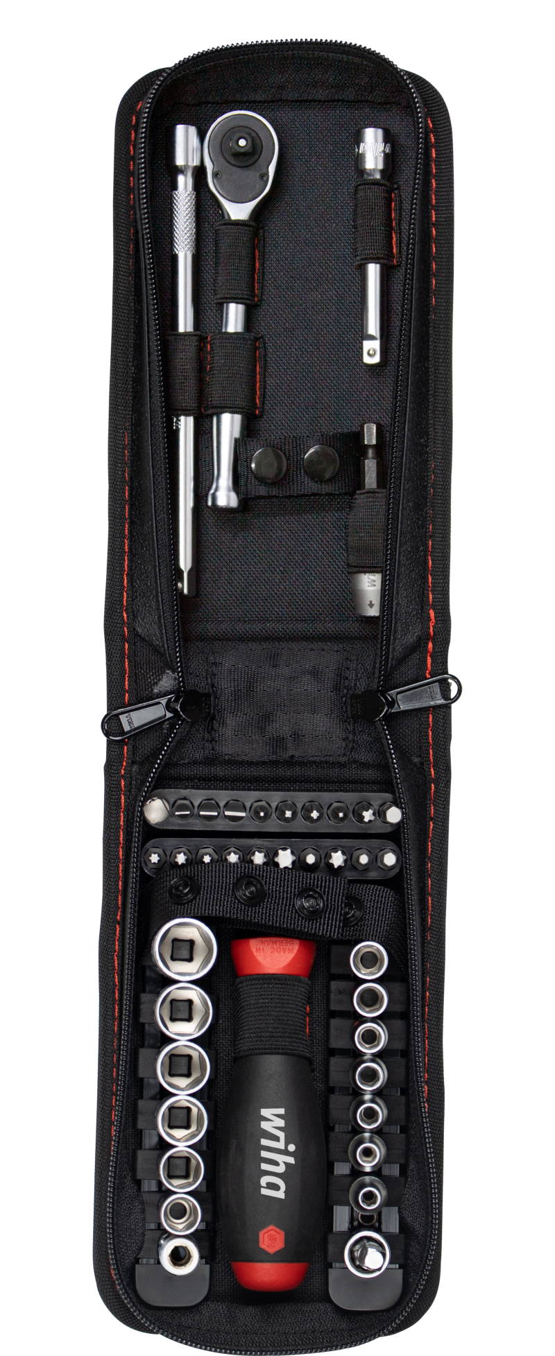 Wiha Steckschlüssel- und Bit Set - 44684 - 41-teilig - 1/4" - Gürtelclip