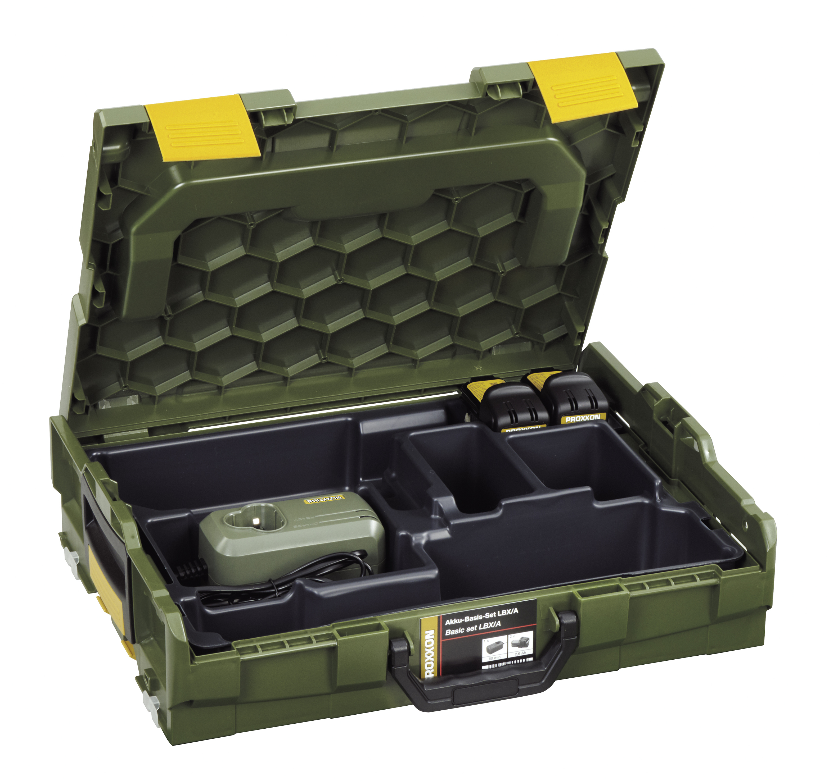 Proxxon Akku Basis Set LBX/A - in der L-BOXX - 2 Akkus - Ladegerät - 29900