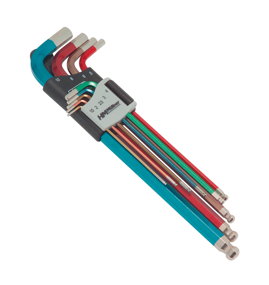 HM Müllner Sechskant-Stiftschlüsselsatz lang - 220CV - 1,5-10 mm - 9-tlg.