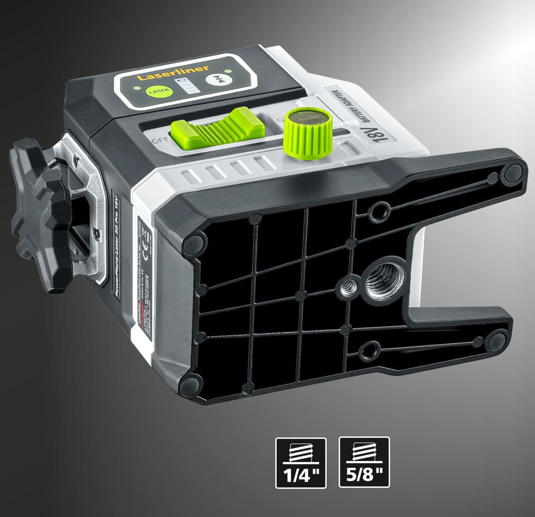 Laserliner Kreuzlinienlaser PowerPlane-Laser 3G Multi-18V 3D grüner Linienlaser