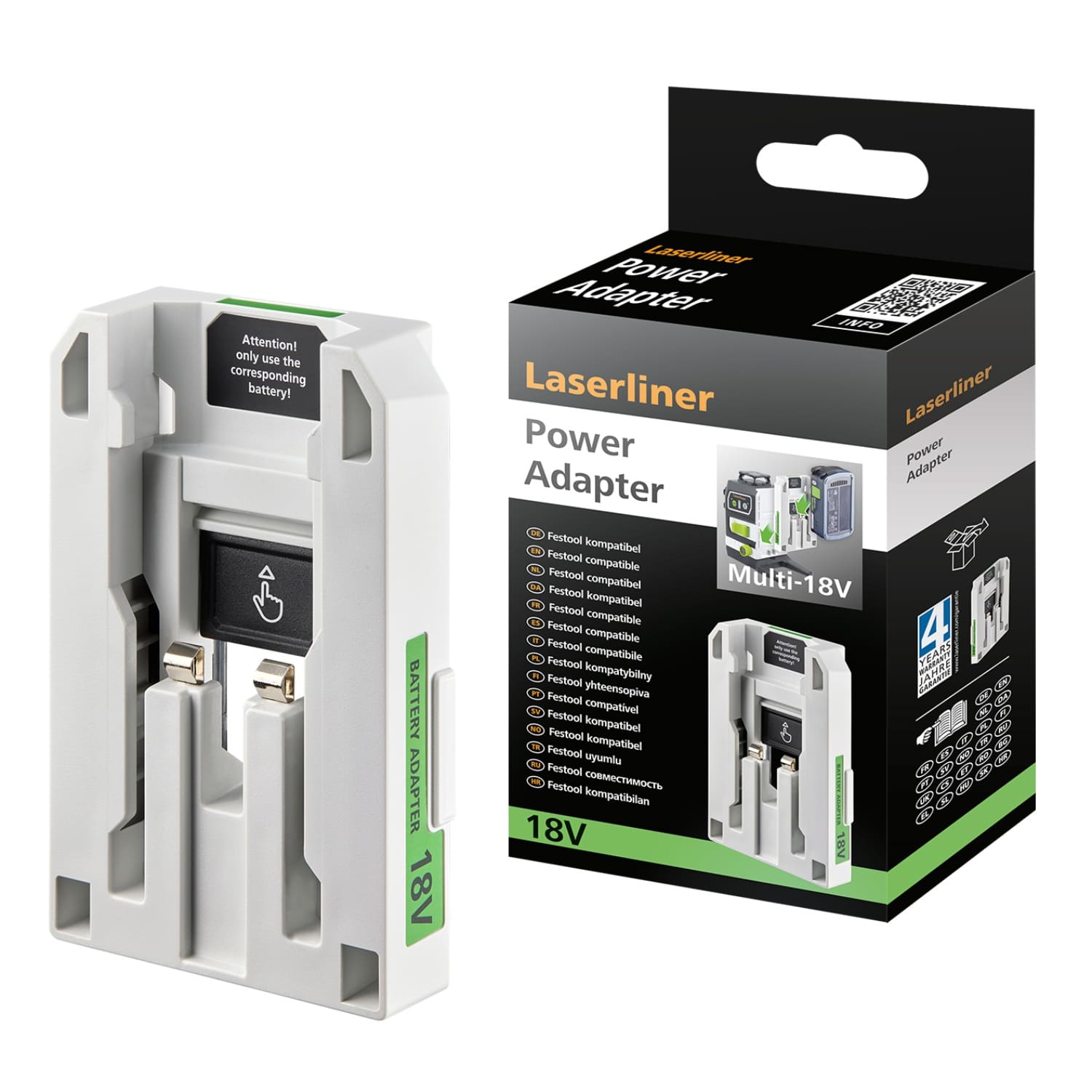 Laserliner Akkuadapter PowerAdapter - Festool - für Multi-18V - IP54