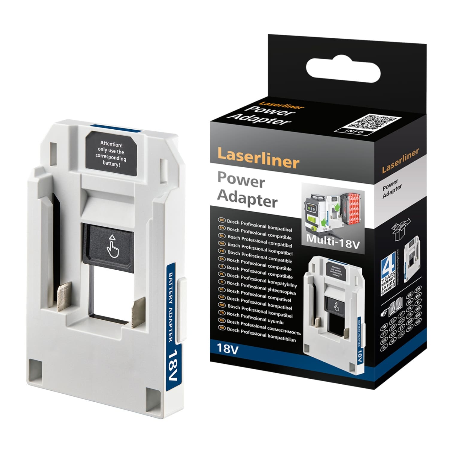 Laserliner Akkuadapter PowerAdapter - Bosch Professional - für Multi-18V - IP54