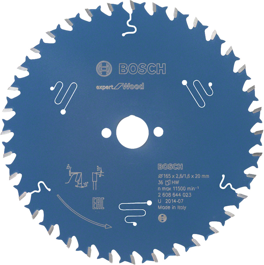 Bosch Sägeblatt Kreissägeblatt EXPERT for WOOD - für Holz - Ø 160mm - 254mm