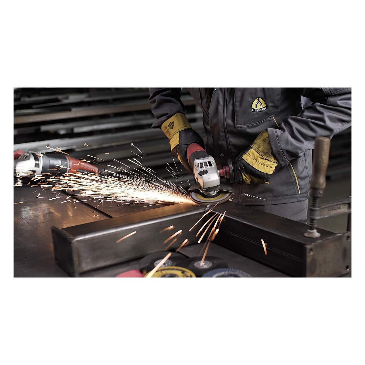 Klingspor Schleifmopteller SMT 624 Supra - Ø 115 mm für Metall - K 40