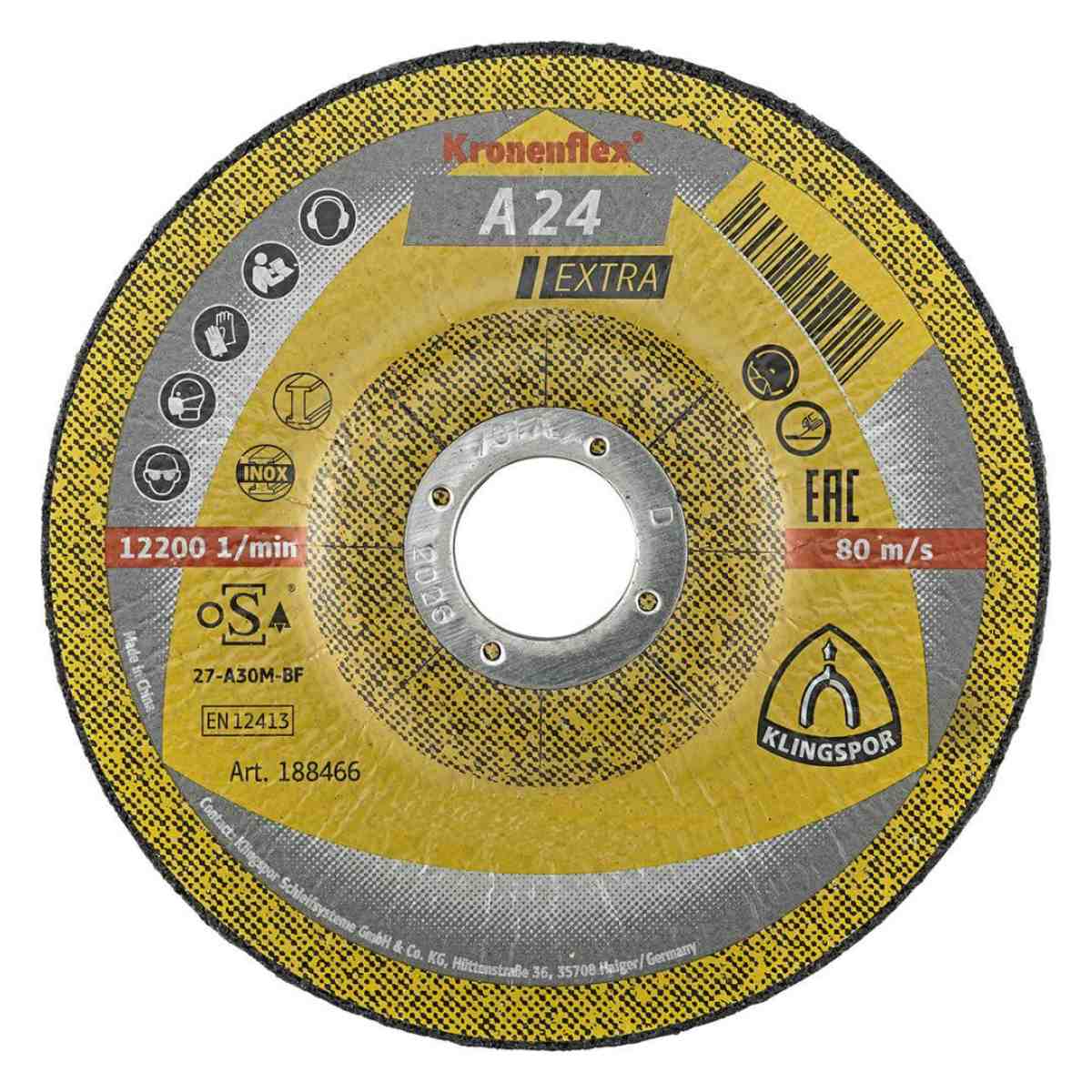 Klingspor Schruppscheibe A 24 Extra 230 x 8 x 22,23 mm