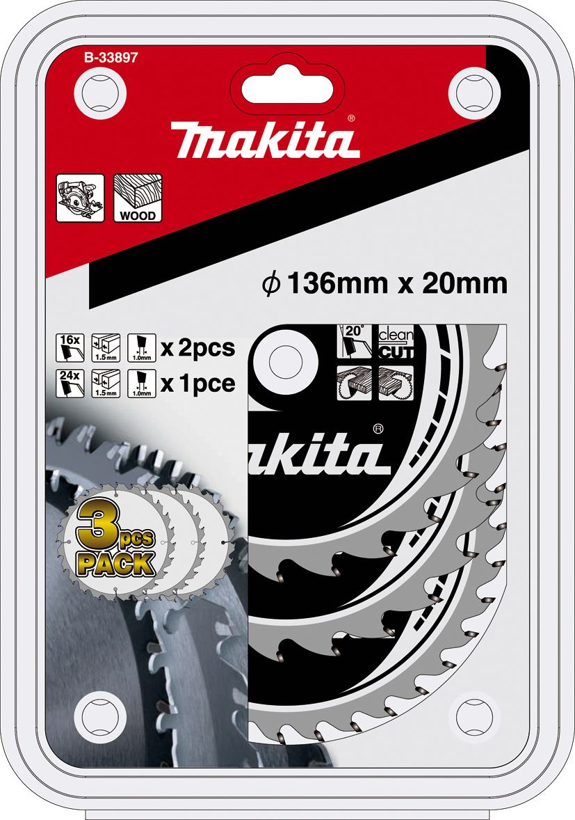 Makita Kreissägeblatt Akku-SPECIALIZED 3-tlg. Set - B-33897