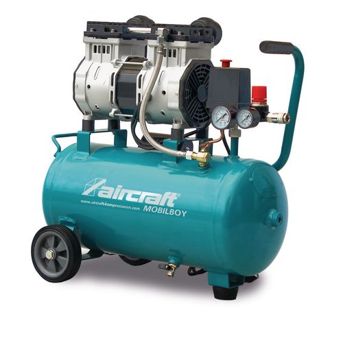 Aircraft Kompressor MOBILBOY SILENCE 241/24 OF E - ölfrei - 8 Bar - 24l