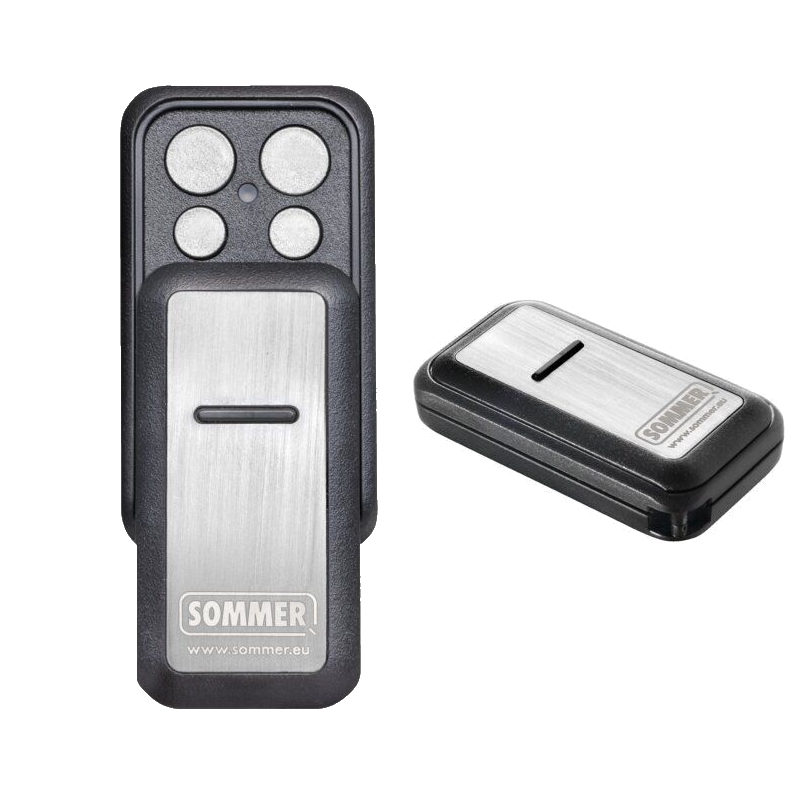 Sommer Handsender Slider Vibe - 4 Befehl - schwarz/Edelstahl - S10202