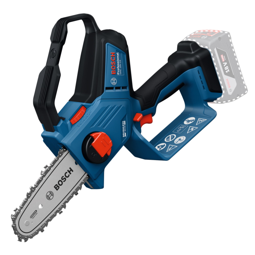 Bosch Astsäge Kettensäge Akku GKE 18V-15 - Sologerät ohne Akku/Ladegerät - 15cm