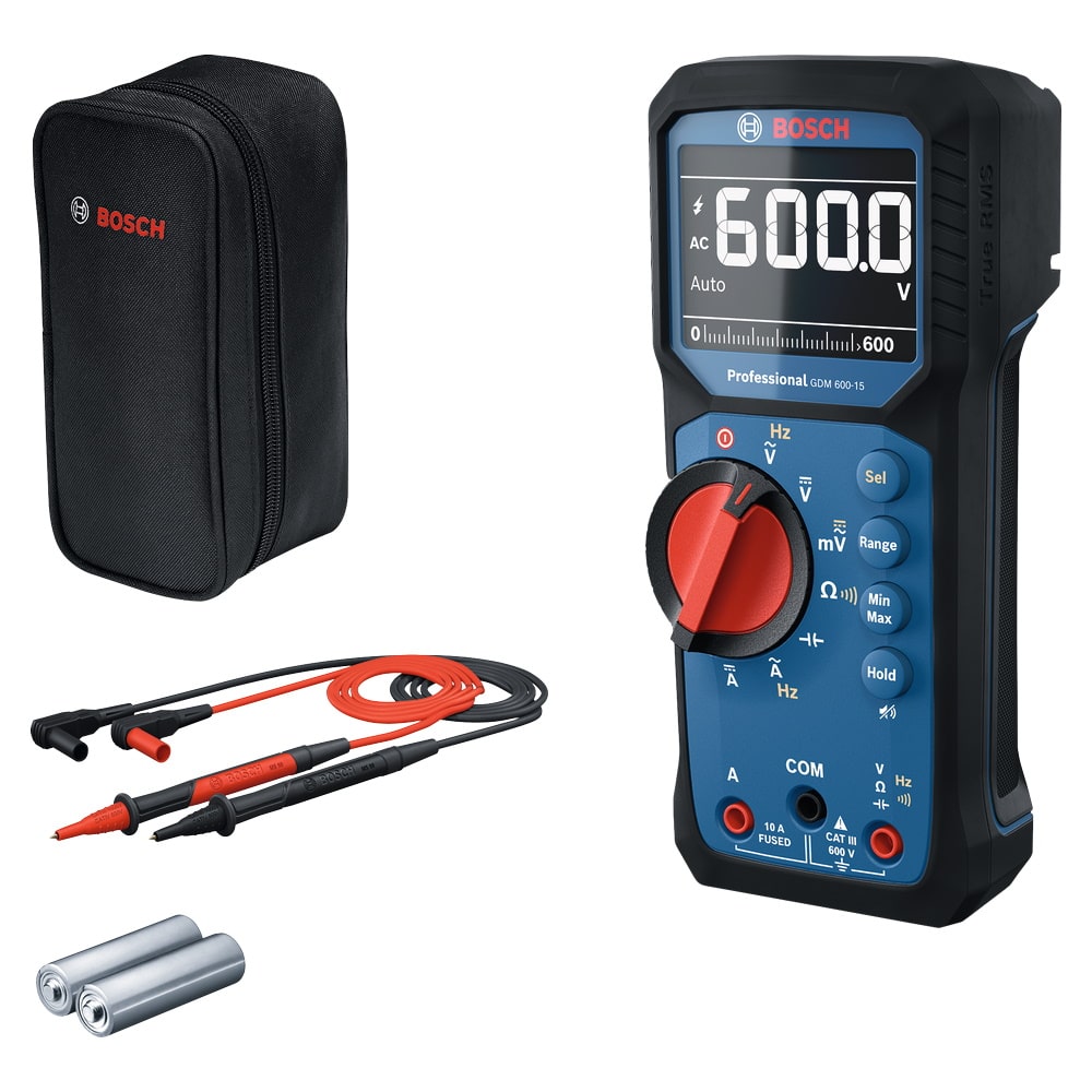 Bosch Digitales Multimeter GDM 600-15 - Messgerät - LCD Display - inkl. Tasche