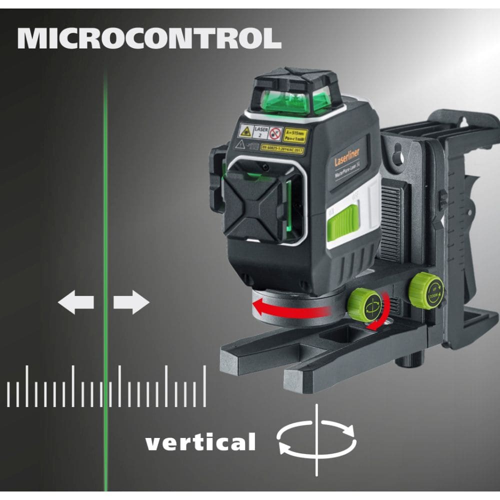 Laserliner Linienlaser MasterPlane-Laser 3G Pro - 3D - 360 Grad Grün mit L-BOXX
