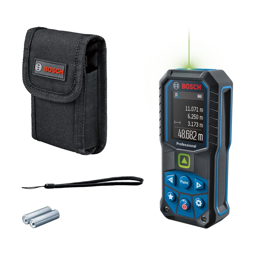 Bosch Laser Entfernungsmesser GLM 50-25 G - Farbdisplay - inkl. Schutztasche