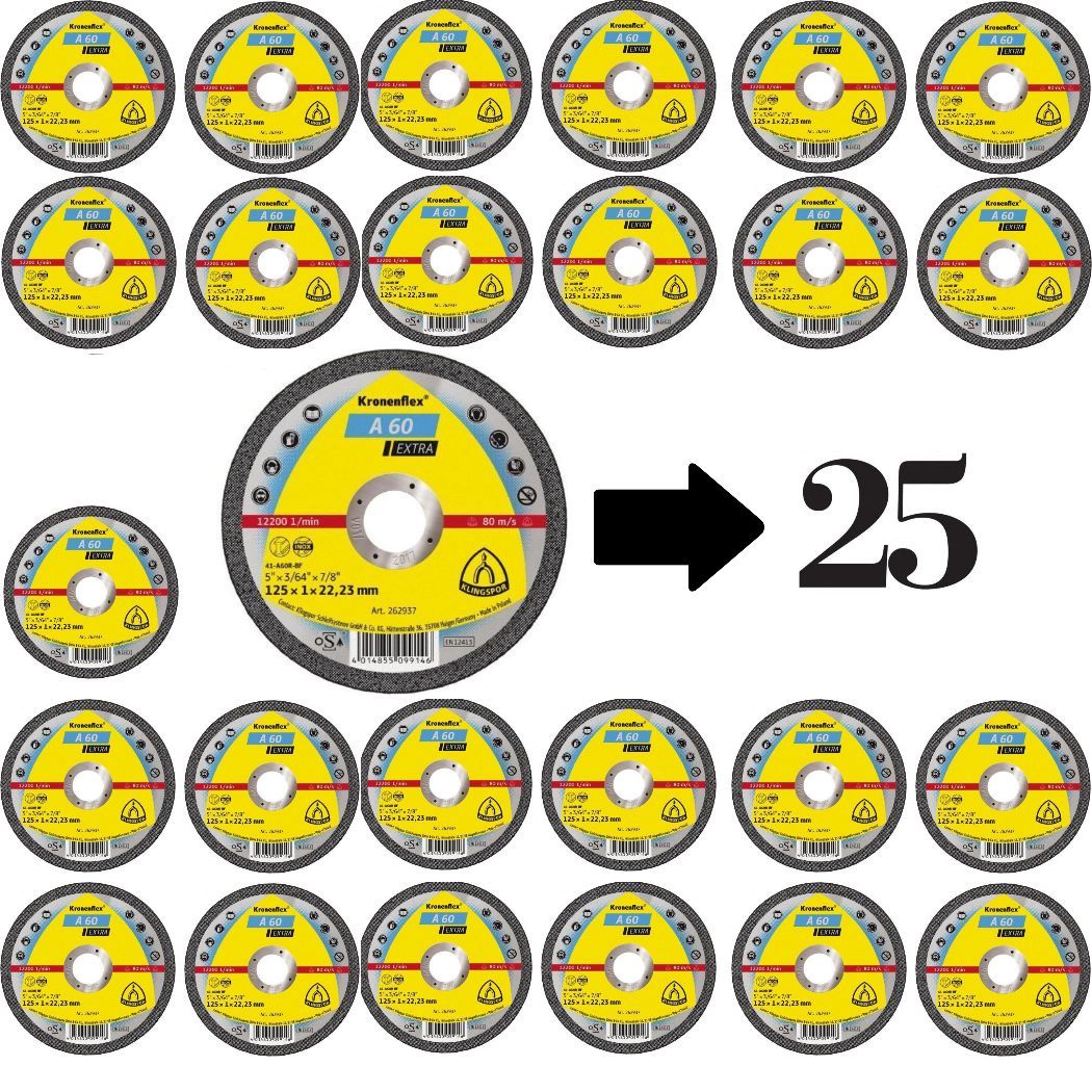 Klingspor 25 Trennscheiben A 60 EX - 125 x 1.0