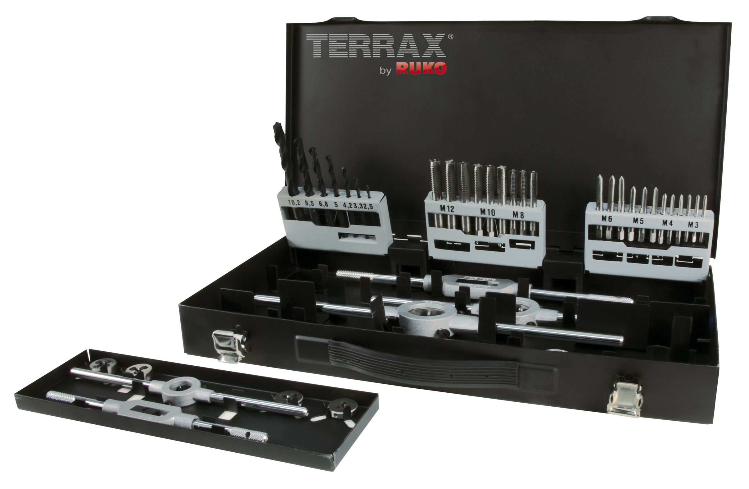 Terrax by Ruko Gewindeschneidwerkzeug-Satz HSS - 44 tlg. - A245030