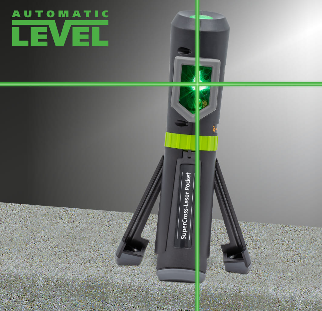 Laserliner Kreuzlinienlaser SuperCross-Laser Pocket Plus - grün - kompakt