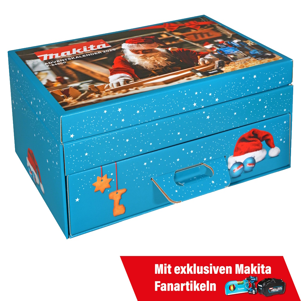 Makita Adventskalender Weihnachten 2025 - Fanartikel - Handwerkzeuge - P-84800