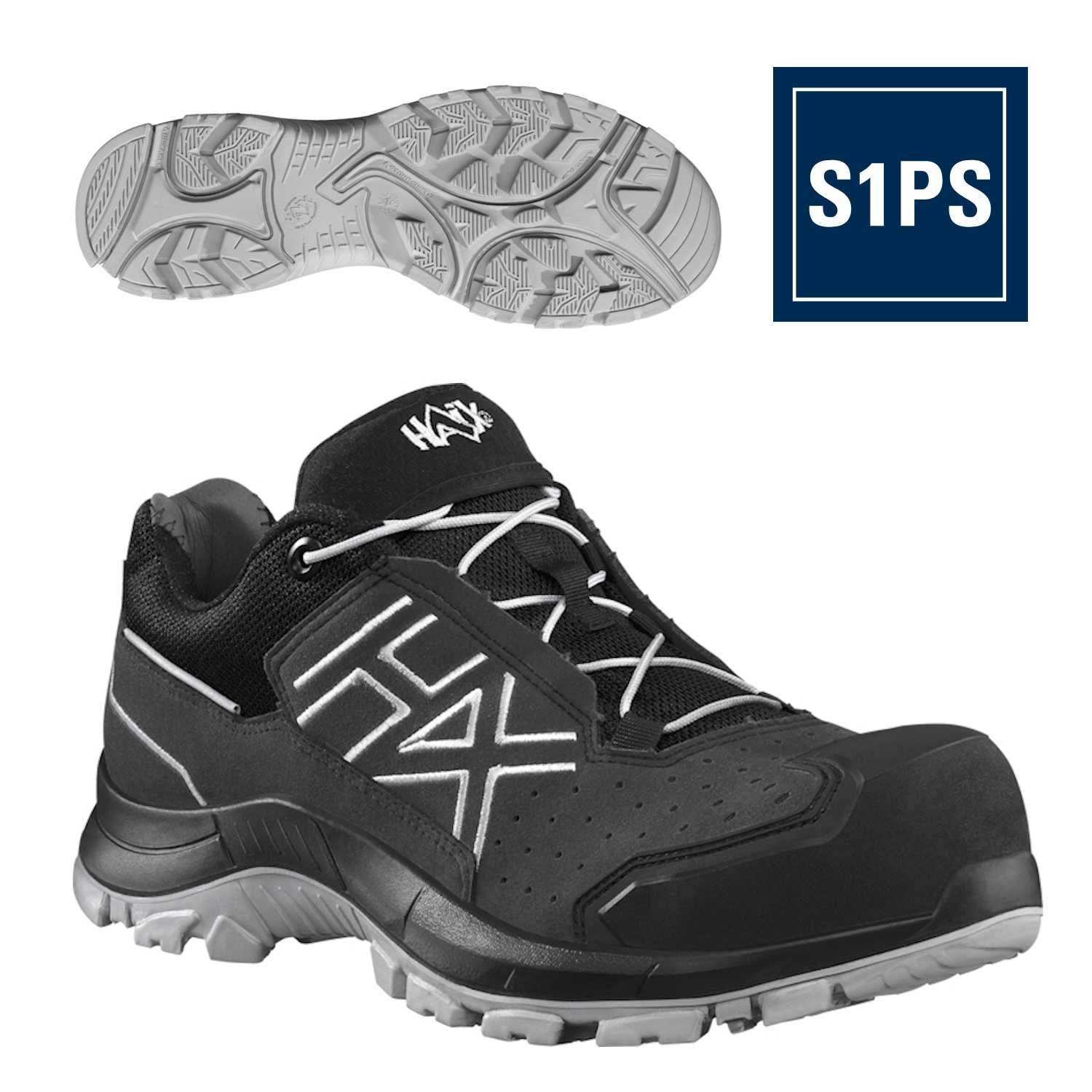 Haix Sicherheitsschuhe BLACK EAGLE Safety 200 M, T - grau - S1PS