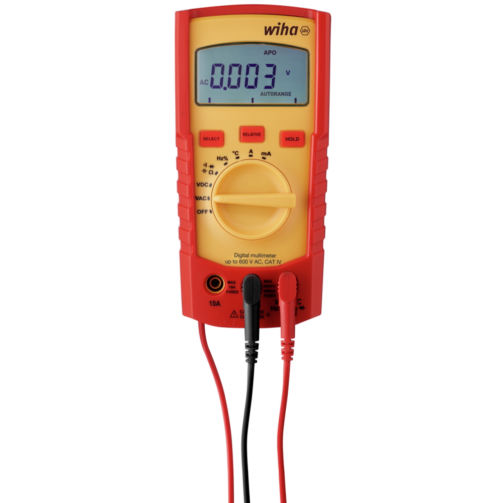 Wiha Digitales Multimeter - Messgerät - bis 600 V AC - CAT IV - 45218