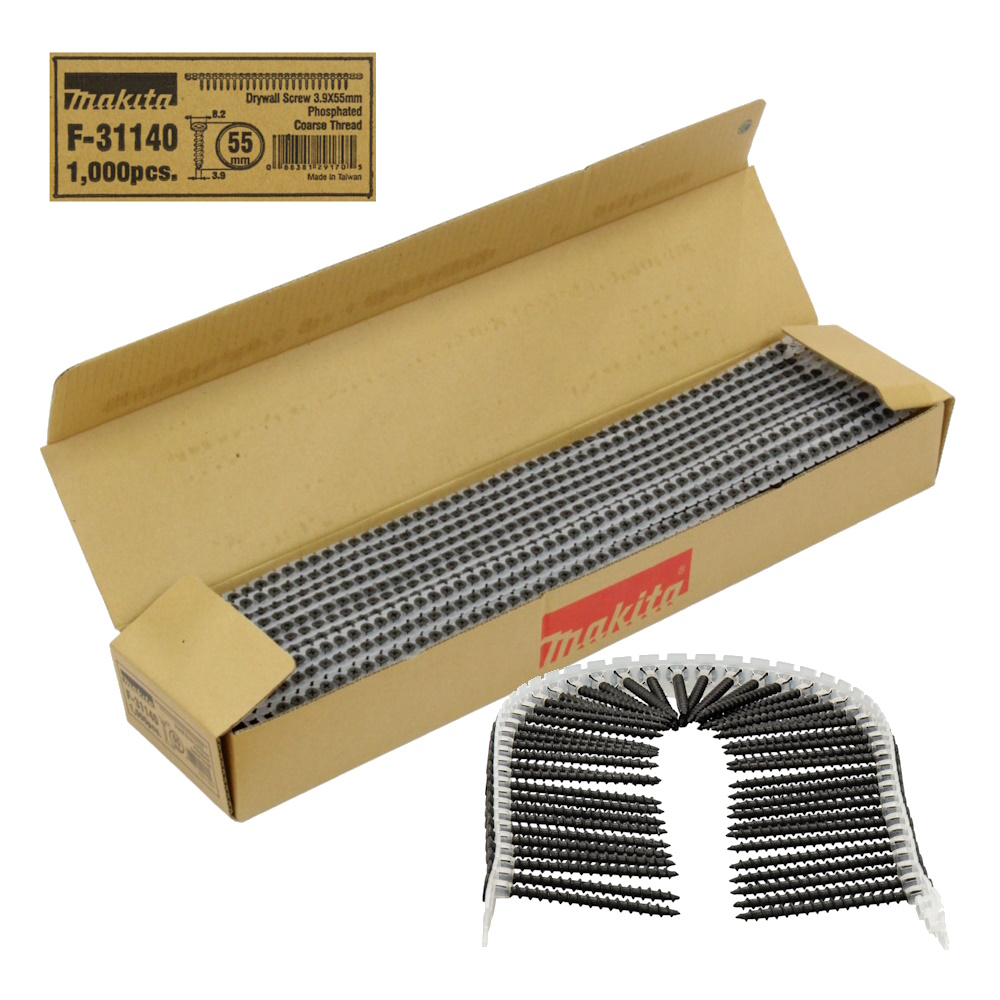 Makita Schnellbauschraube Grob 3,9x55mm - 1000 Stück - Grobgewinde - F-31140