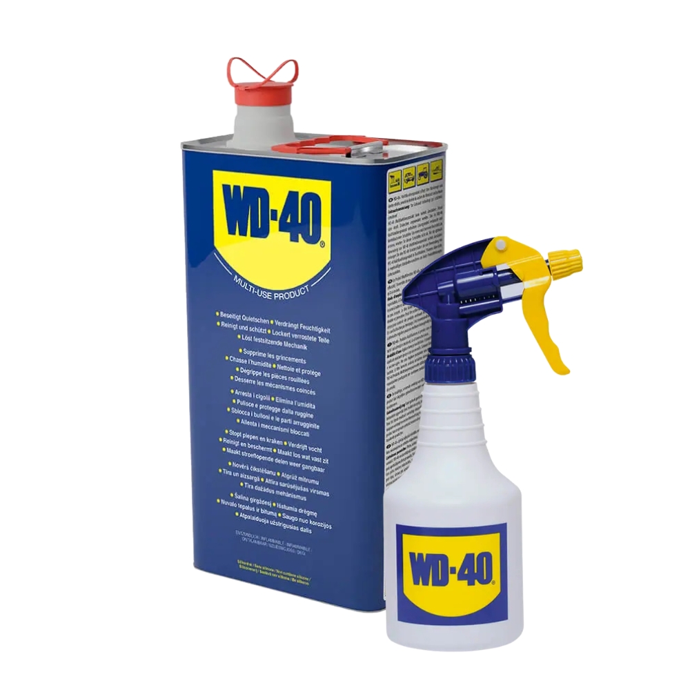 WD-40 5 Liter Rostlöser Schmiermittel Multifunktionsöl im Kanister + Zerstäuber