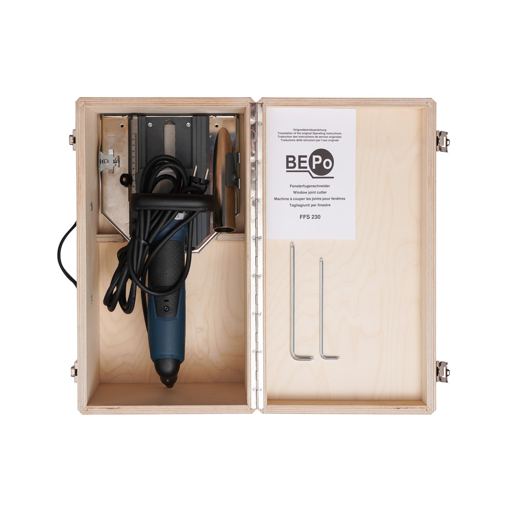 Bepo Montagefräse FFS 230-2 - 2000 W - Ø230 mm - 92 mm Schnitttiefe - Holzkoffer