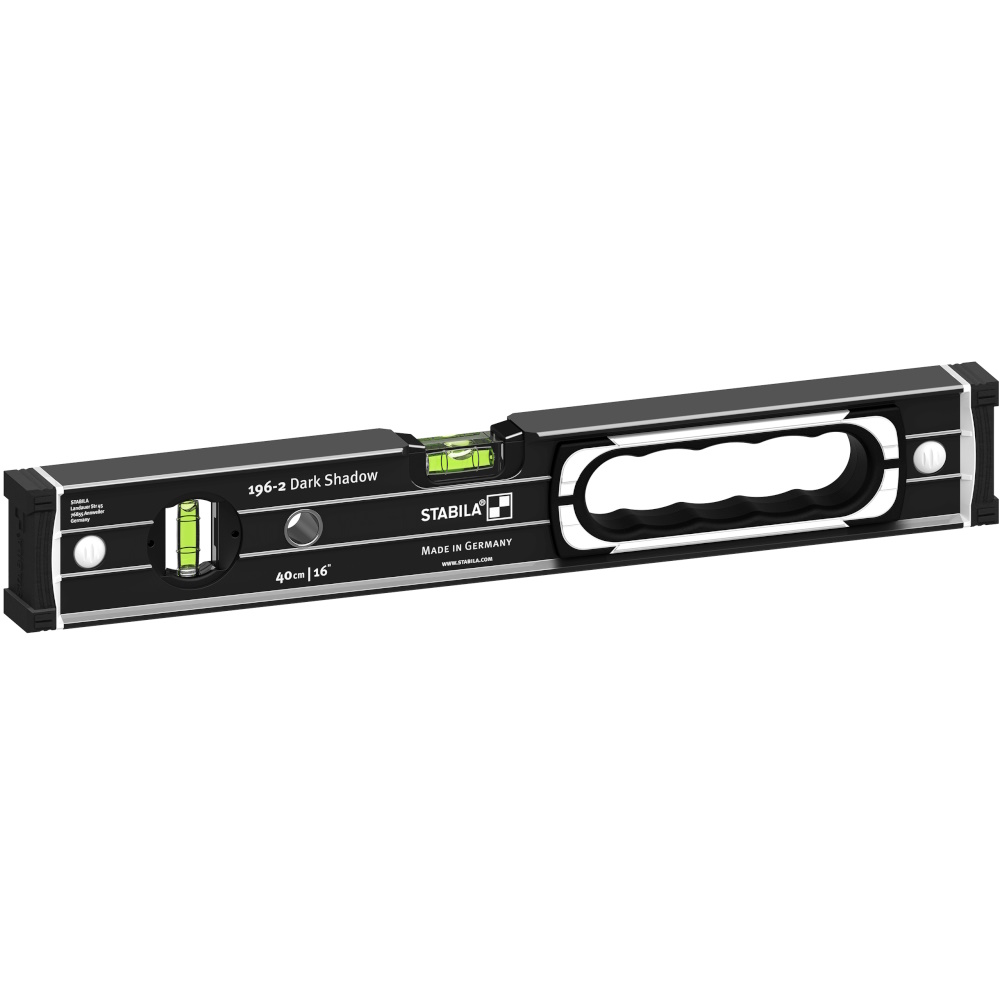STABILA Wasserwaagen‑Set 196‑2 Dark Shadow – 183 cm & 40 cm – Profi‑Messwerkzeug
