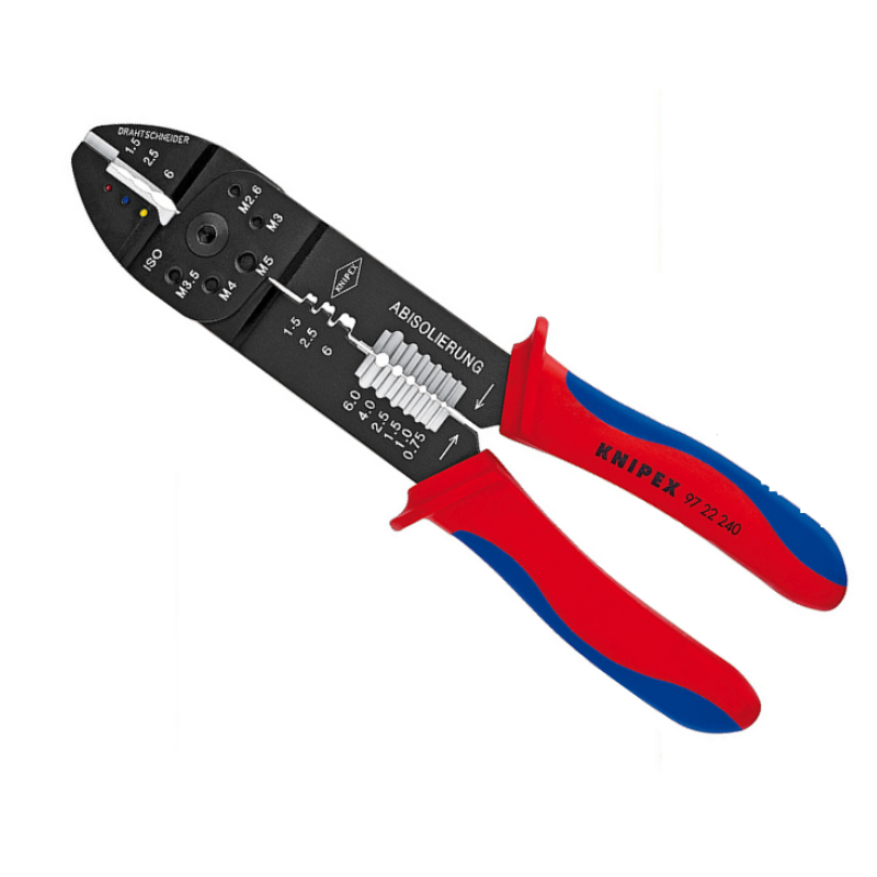 Knipex 97 22 240  Crimpzange mit Mehrkomponenten-Hüllen 240 mm
