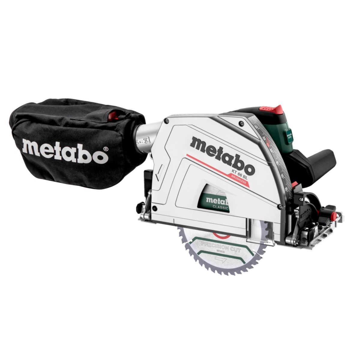 Metabo KT 66 BL Tauchkreissäge Set mit Führungsschiene FS 160, 1200 W