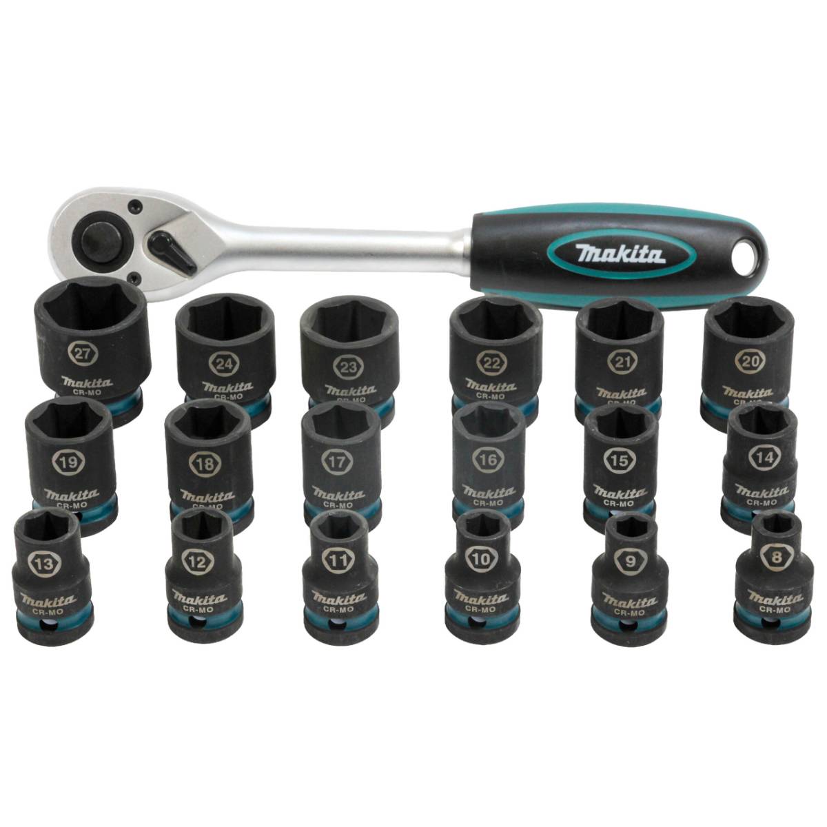 Makita Steckschlüssel Satz E-30069 1/2 Zoll - 19 teilig