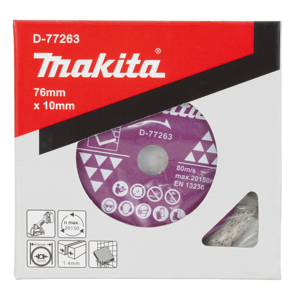 Makita Diamanttrennscheibe 76mm - für Akku-Winkelschleifer DMC300 - D-77263