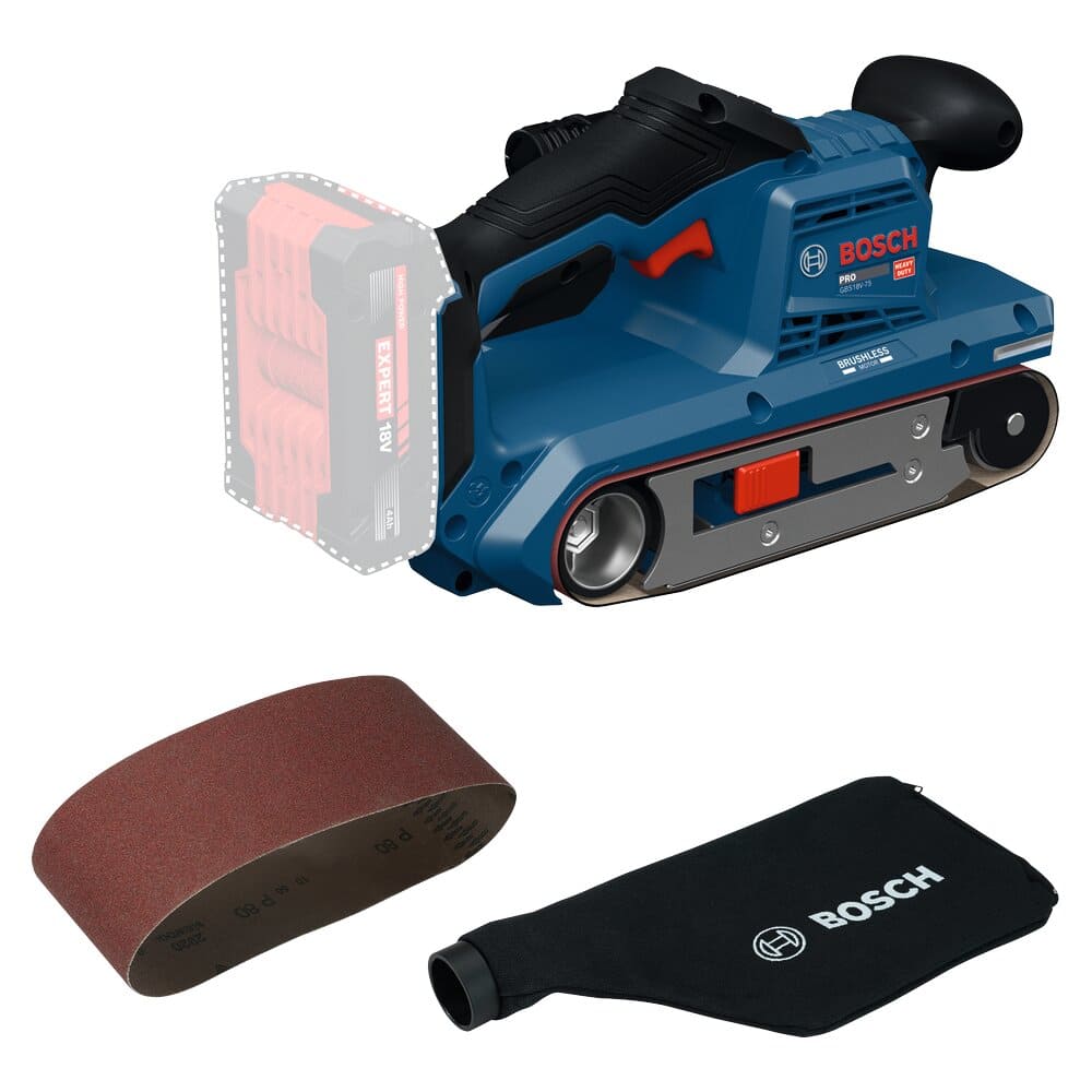 Bosch Akku Bandschleifer PRO GBS18V-75 - 18V - 75 mm - Brushless - in L-BOXX