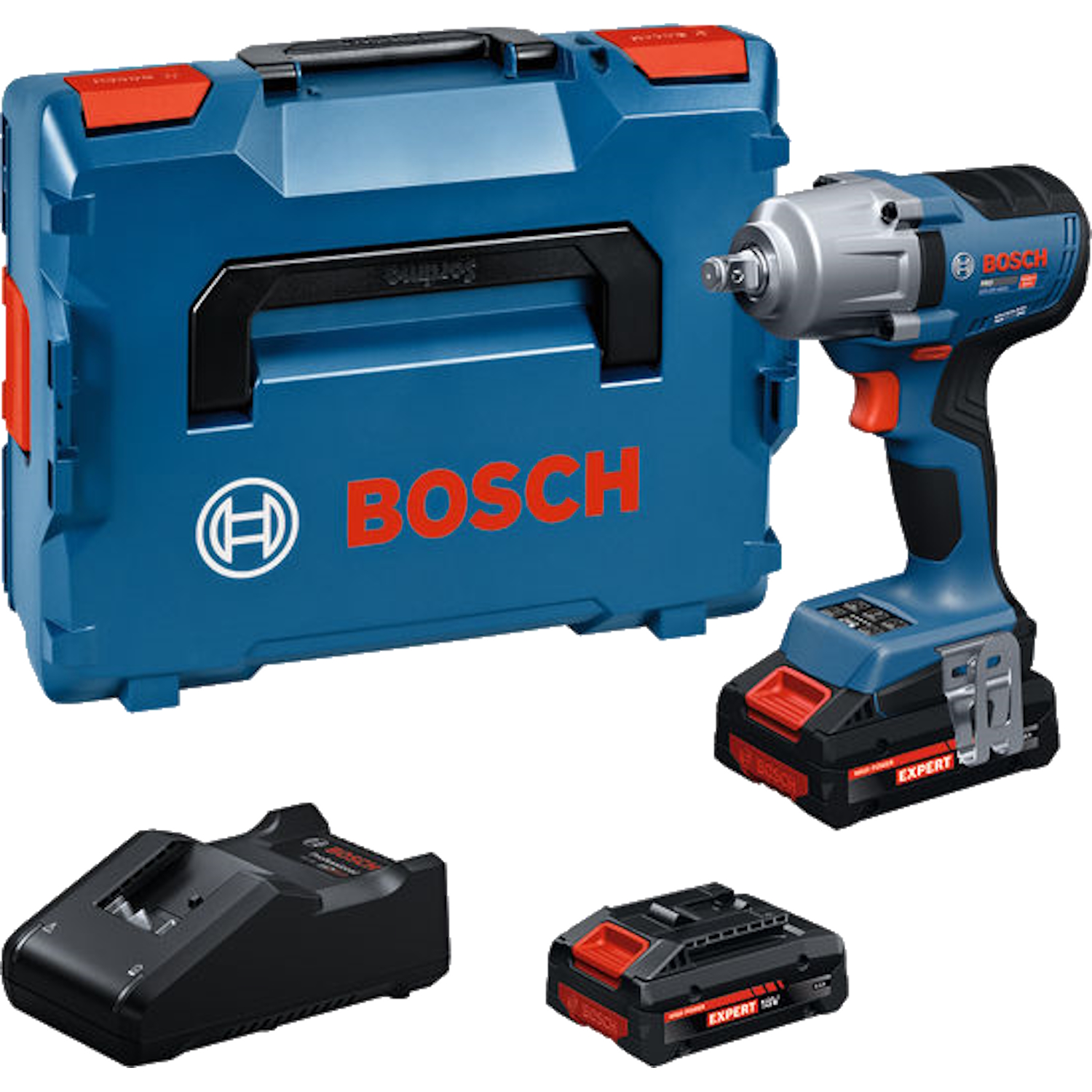 Bosch Akku-Drehschlagschrauber GDS18V-450H mit 2x 4.0 Ah Akku und Ladegerät