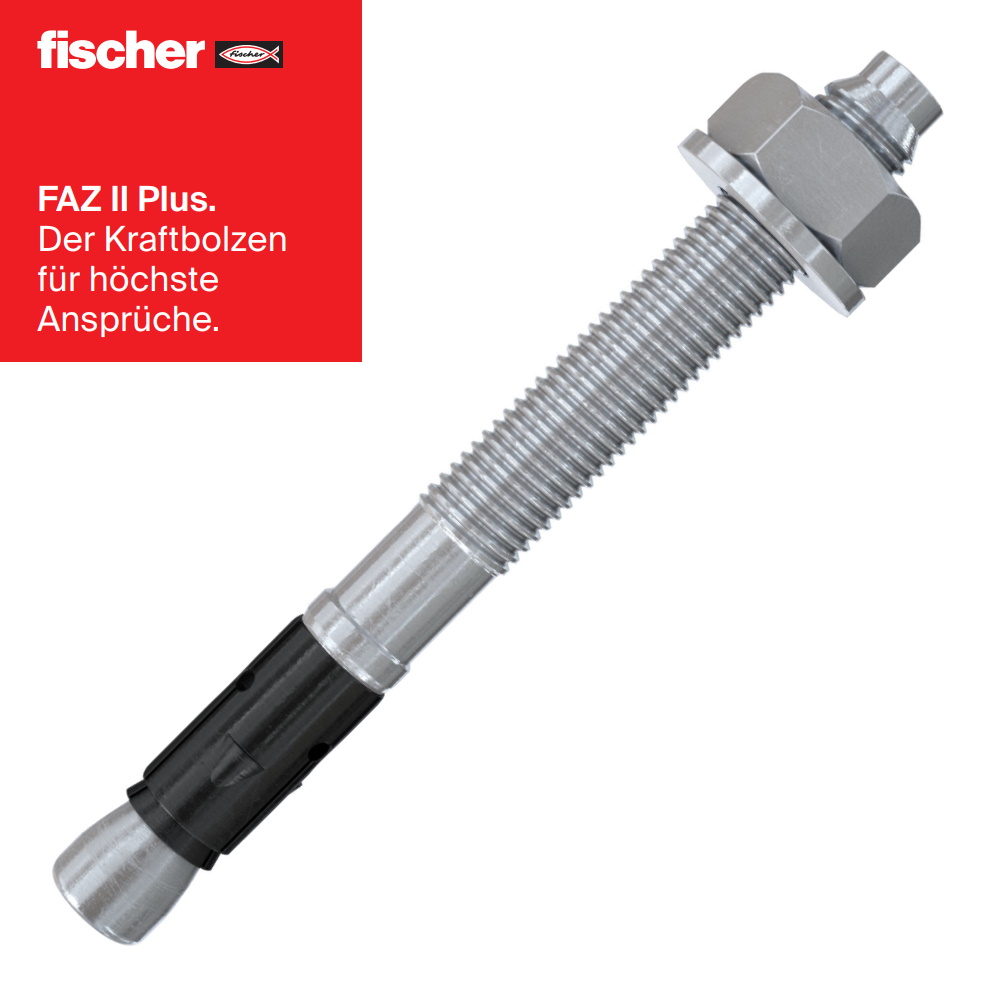 Fischer Bolzenanker Schlaganker Dübel FAZ II Plus - gvz verzinkter Stahl