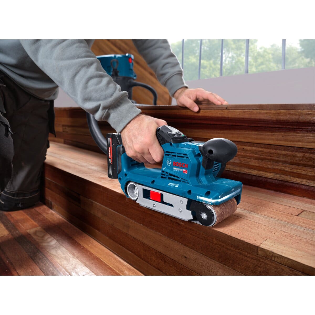 Bosch Akku Bandschleifer PRO GBS18V-75 - 18V - 75 mm - Brushless - in L-BOXX