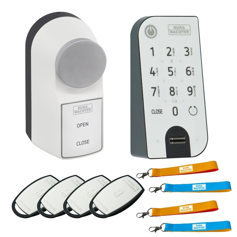 Burg Wächter Motorschloss ENTRY ACTIVE 7700 FAMILY PACK BIG - mit Zubehör