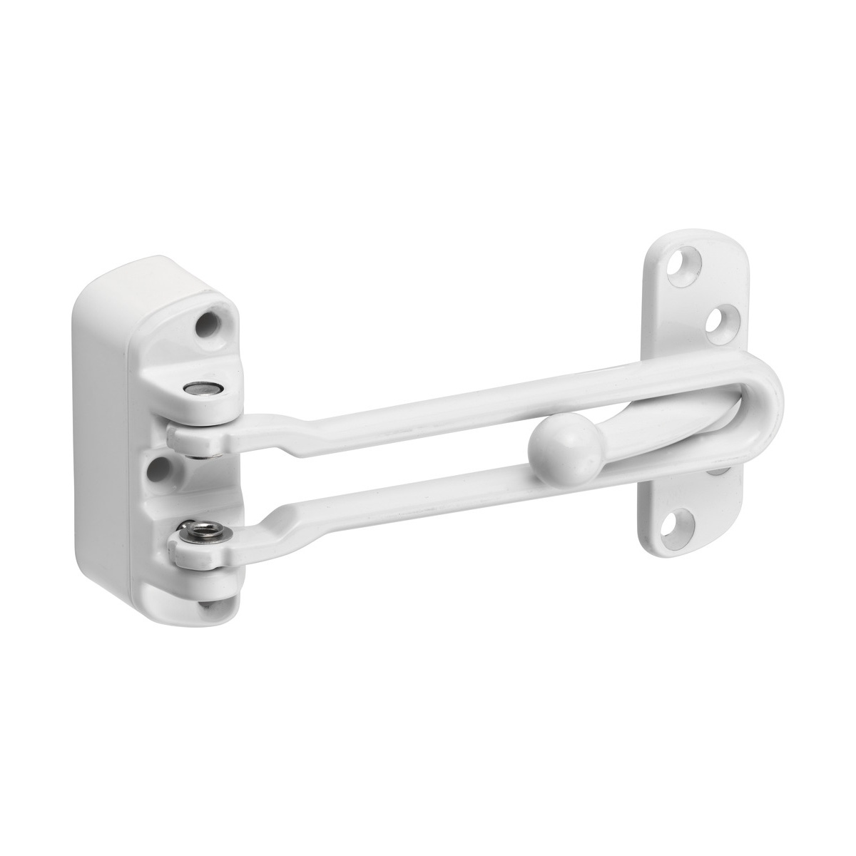 Abus Sperrbügel SPN110-21W Weiß für Wohnungs- und Haustüren mit 12 cm Türöffnung