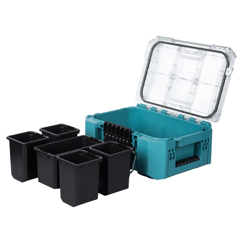 Makita MAKTRAK Organizer kompakt mit 5 Behälter - Leer - 8,55 Liter Stauraum