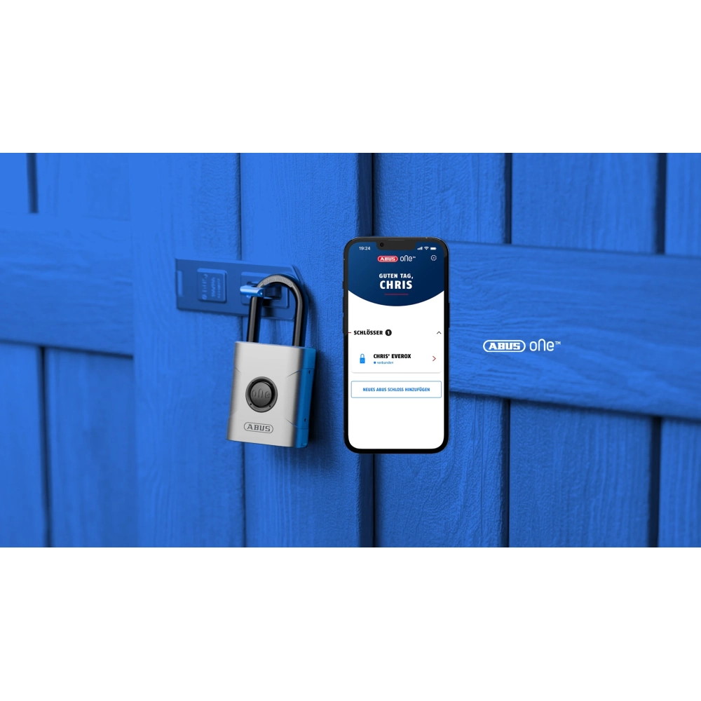 Abus Vorhangschloss EVEROX One 61/45 - Bluetooth -  45mm breit - smartes öffnen