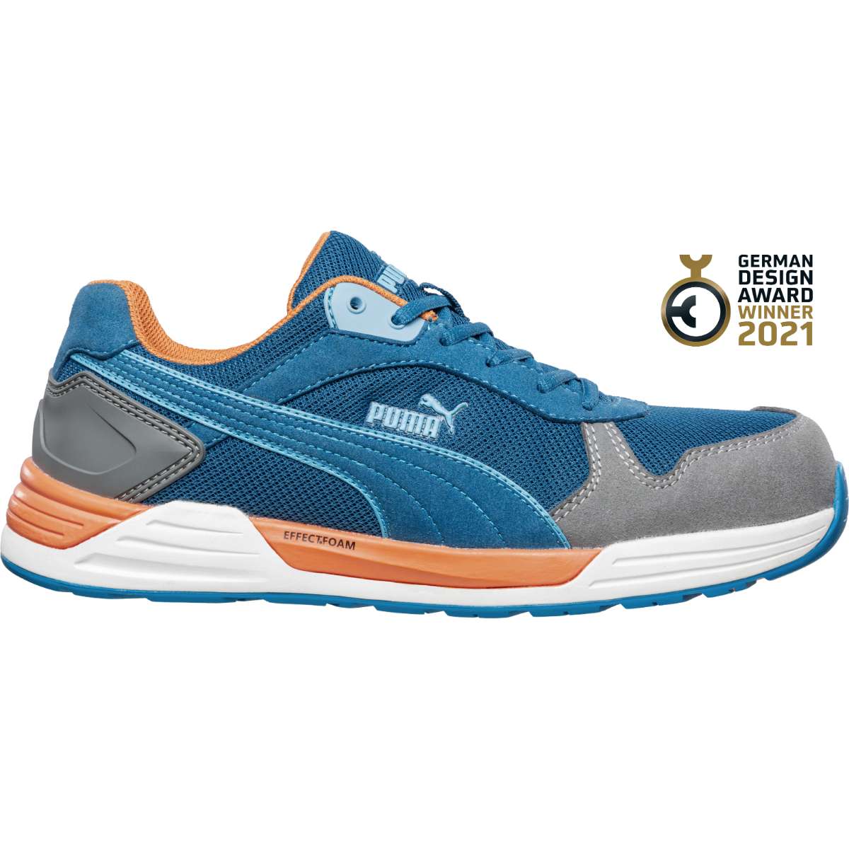 Puma Safety Sicherheitsschuhe Frontside low - blau - S1PS - Größe 42