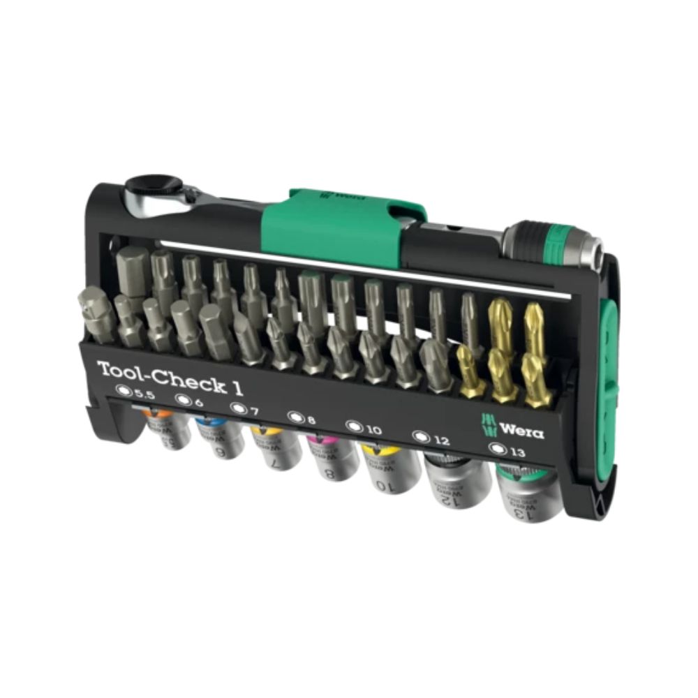 Wera Tool Check 1 Werkzeugset 38-teilig Bit-Ratsche Steckschlüssel Set