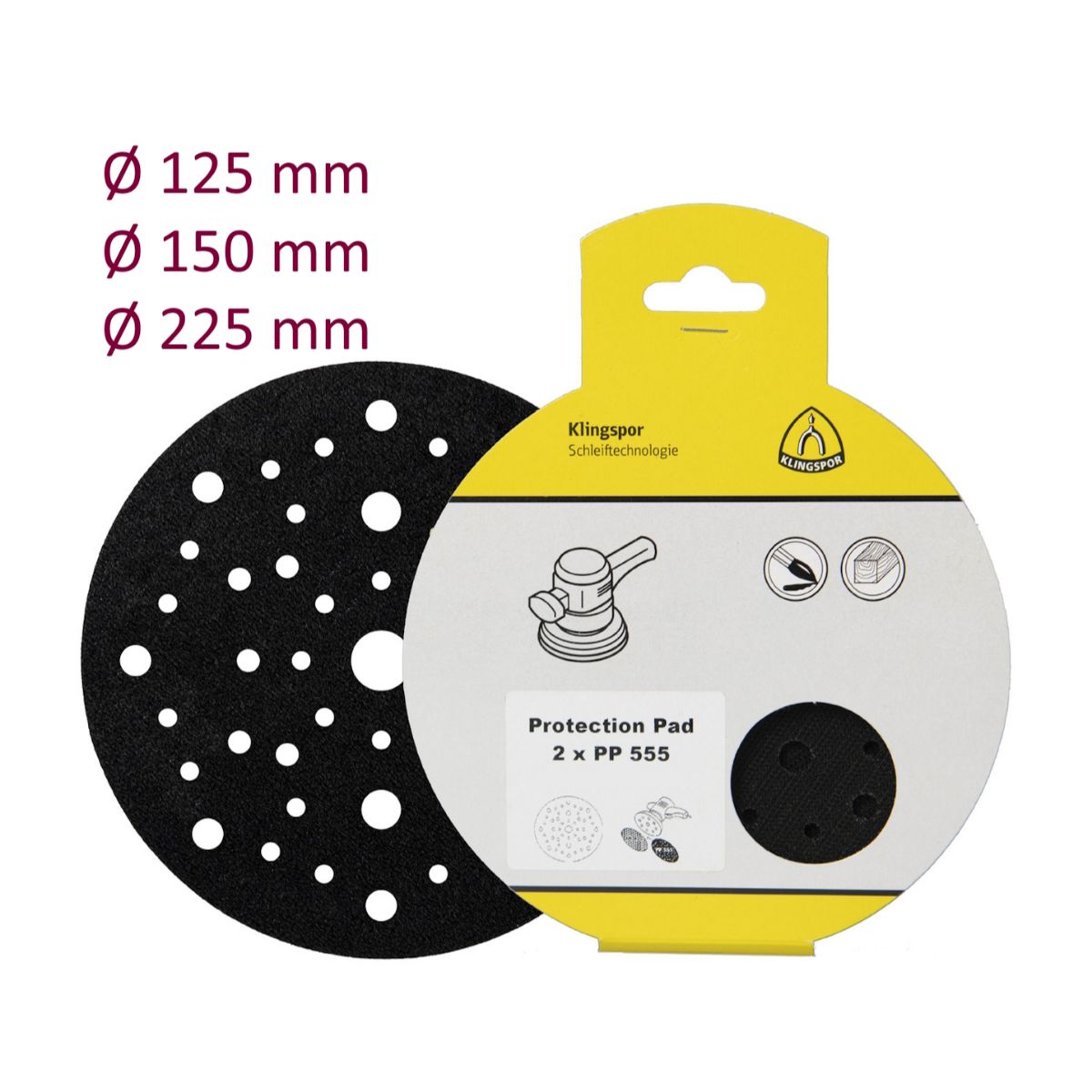 Klingspor PP 555 SB Protection Pad - für Exzenter und Langhalsschleifer