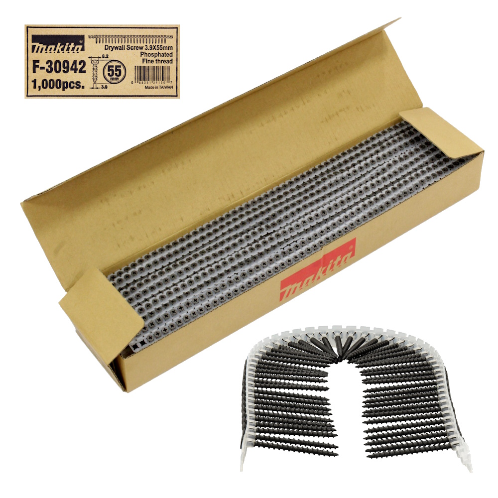 Makita Schnellbauschraube Fein 3,9x55mm - 1000 Stück - Feingewinde - F-30942