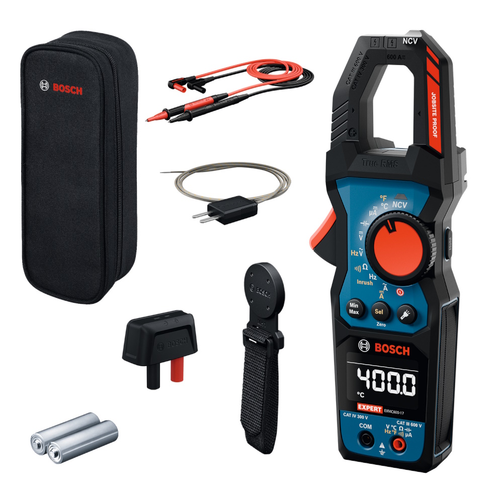 Bosch Strommesszange Messzange Expert EXMC600-17 600A AC/DC in der Tasche