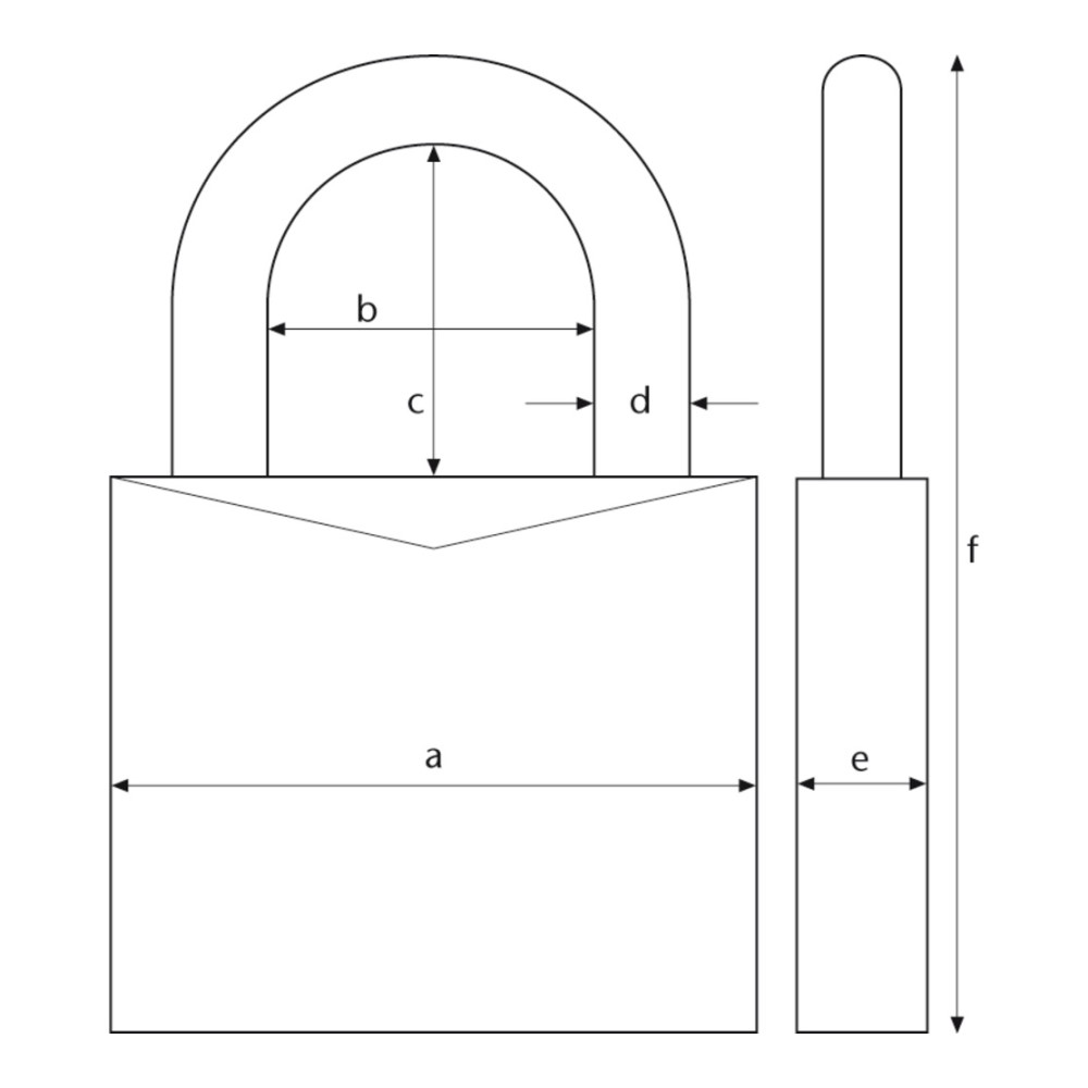 Abus Vorhangschloss EVEROX One 61/45 - Bluetooth -  45mm breit - smartes öffnen