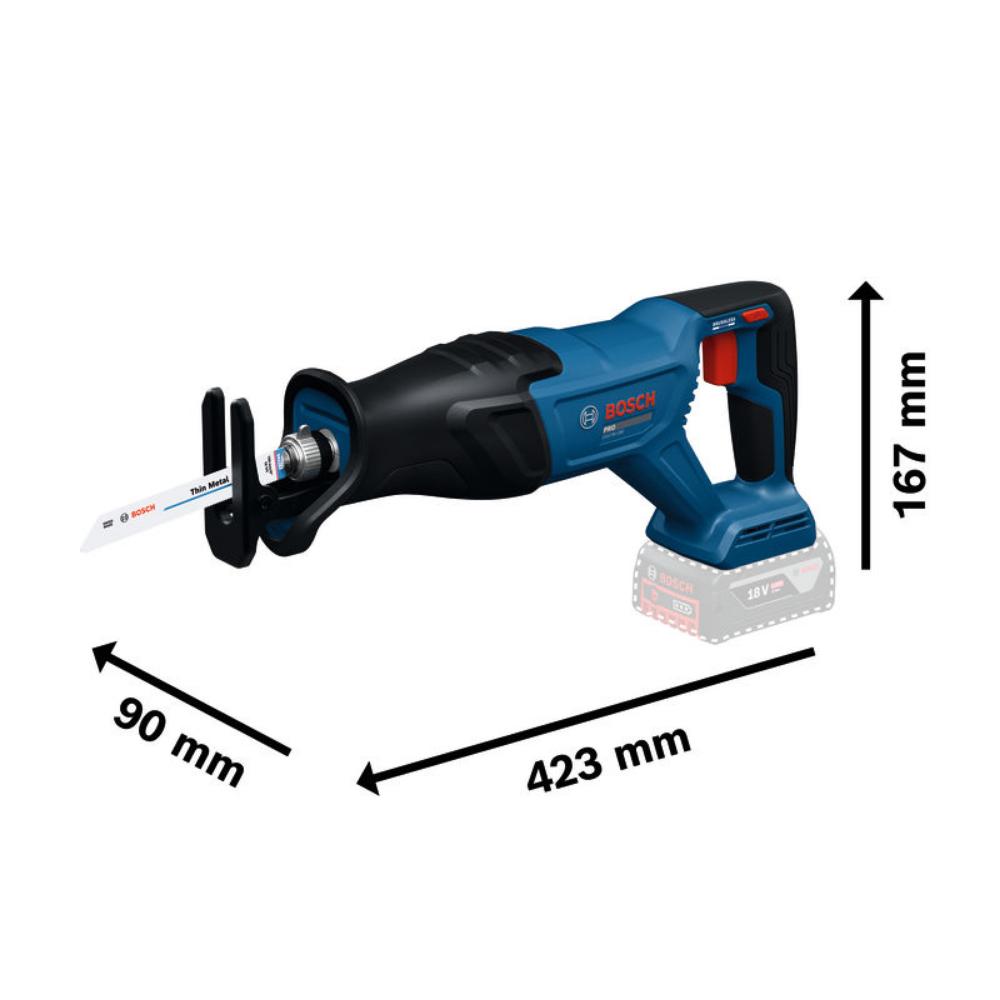 Bosch Akku-Säbelsäge GSA 18V-280 - 18V - Brushless - in der L-BOXX - 06016D1001