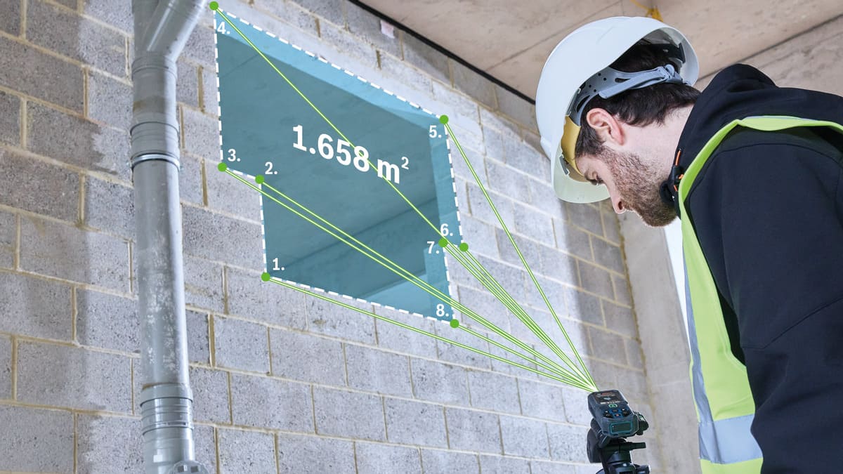 Bosch EXPERT Laser Entfernungsmesser EXLM100-39CG - 100m - grün - inkl. Tasche