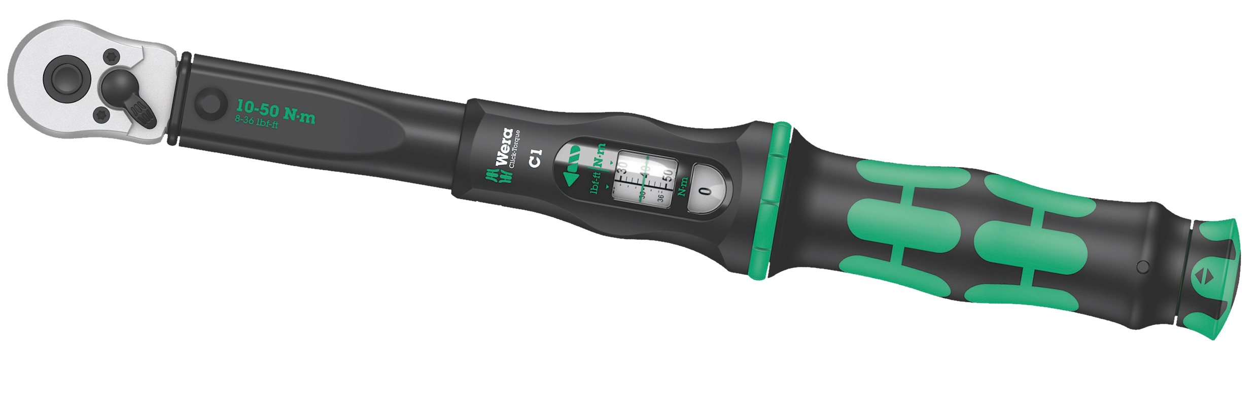 Wera Click-Torque C 1 Drehmomentschlüssel - 1/2 Zoll - 36cm - 10 - 50 NM
