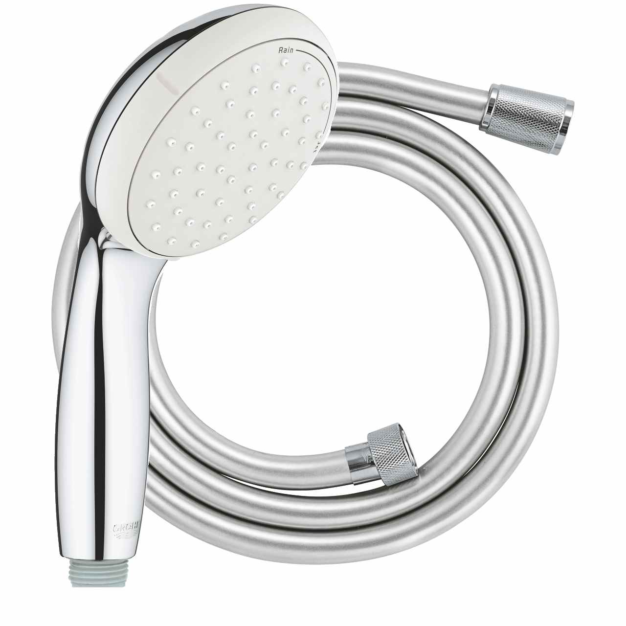 Grohe Silverflex Brauseschlauch + Brause Tempesta 100 - 1500mm - chrom