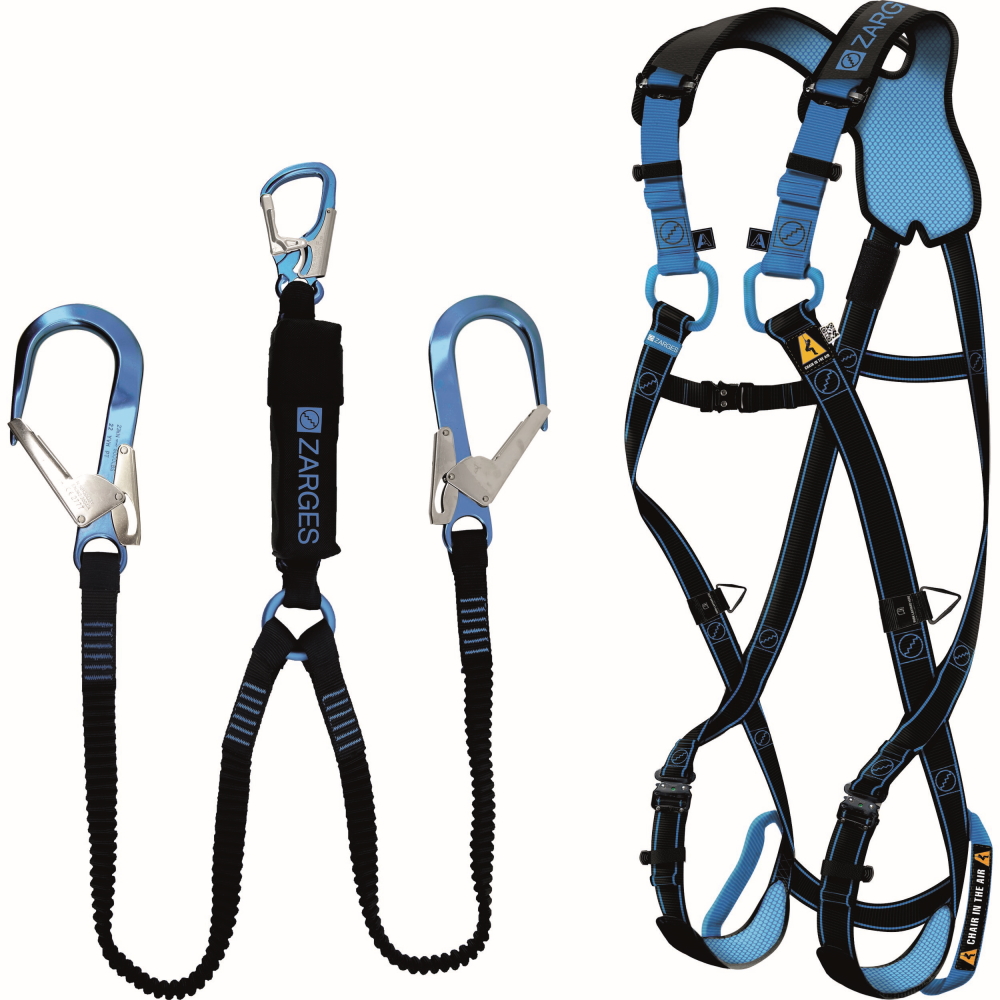 Zarges Auffanggurt Salvex+ mit AXIC-WP - Größe L-XXL - Steigleitern KIT4 - 47835