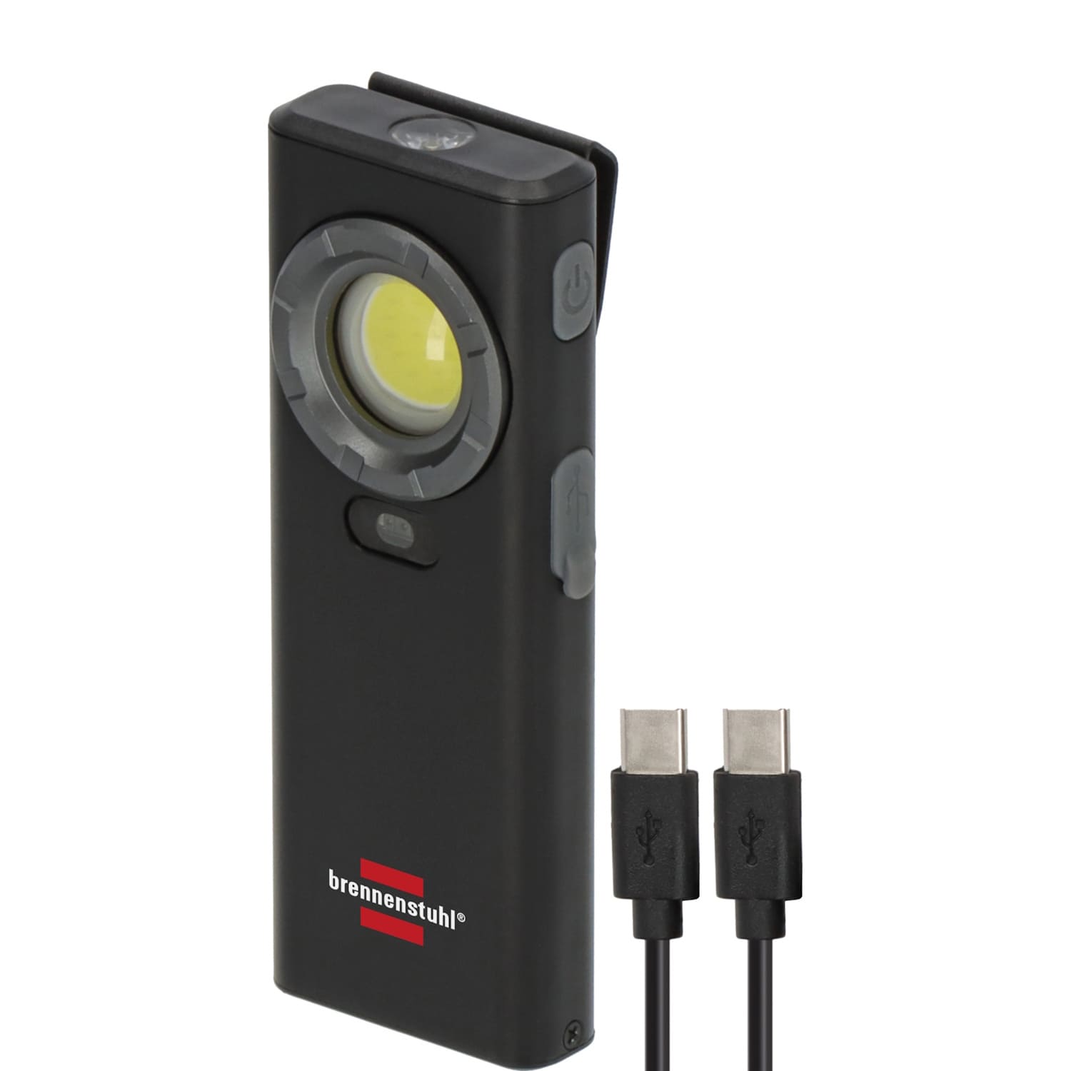 Brennenstuhl Handlampe Akku LED HL 1200 AS - 1200 lm - IP56 mit USB C Ladekabel